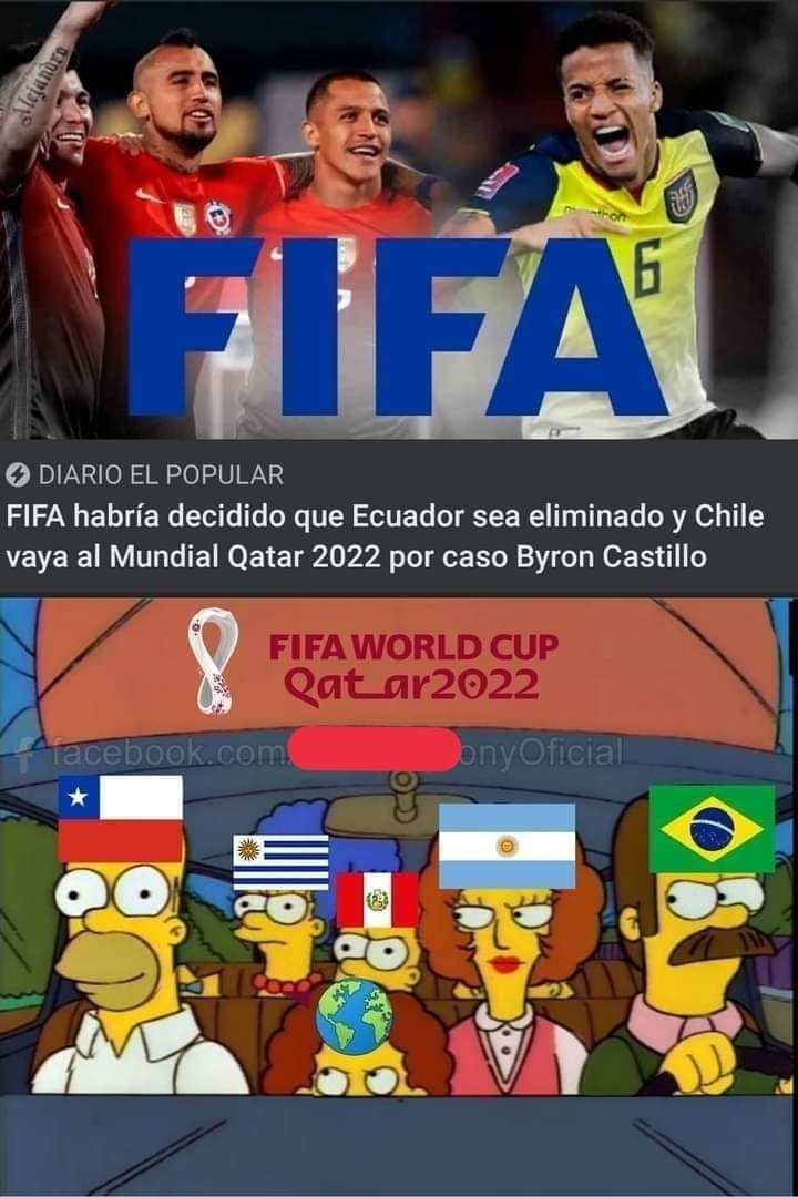¡¡COMPRATE UN ´50 PUILGADAS PORQUE LO VAS A VER  POR TV!! Chile se quedó afuera del Mundial de Qatar por el revés de FIFA y explotaron los memes