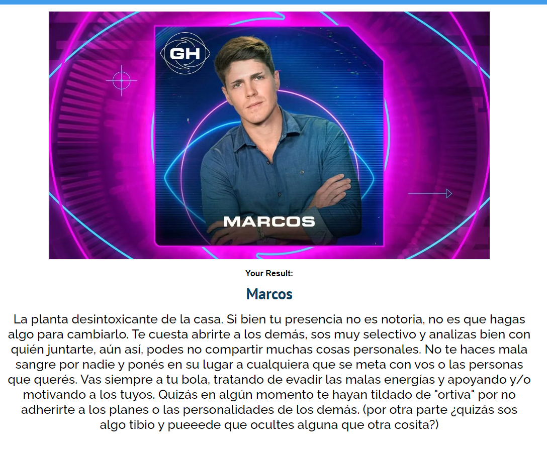El test viral para saber qué participante de Gran Hermano 2022 sos